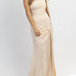 Lena - ONE SHOULDER AND SASH SATIN MAXI DRESS