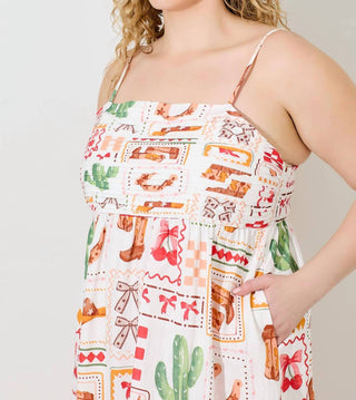 Baevely By Wellmade - Wild West Sundress