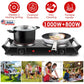 1800w Electric Double Burner Portable Infrared Hot Plate