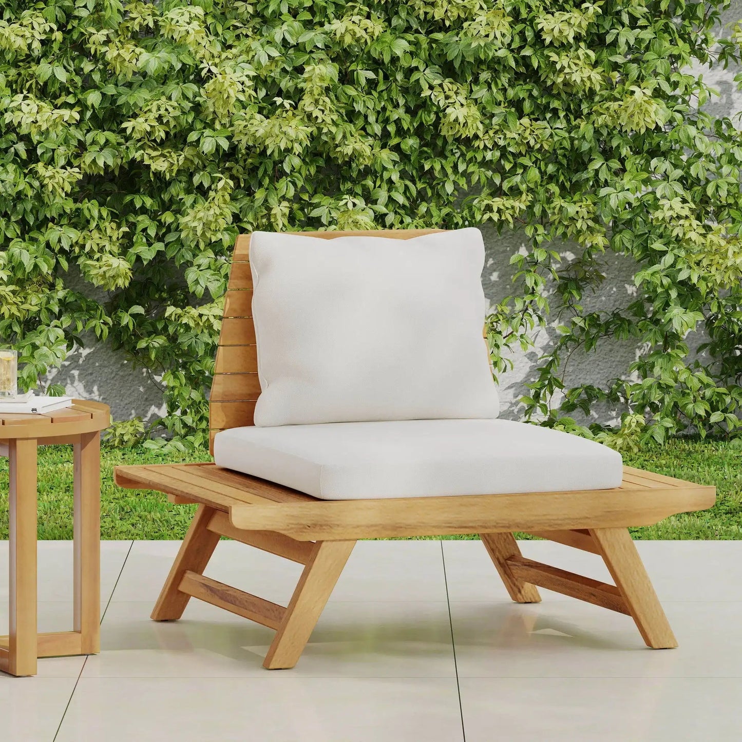 Sedona Outdoor Club Chair With Slatted Design
