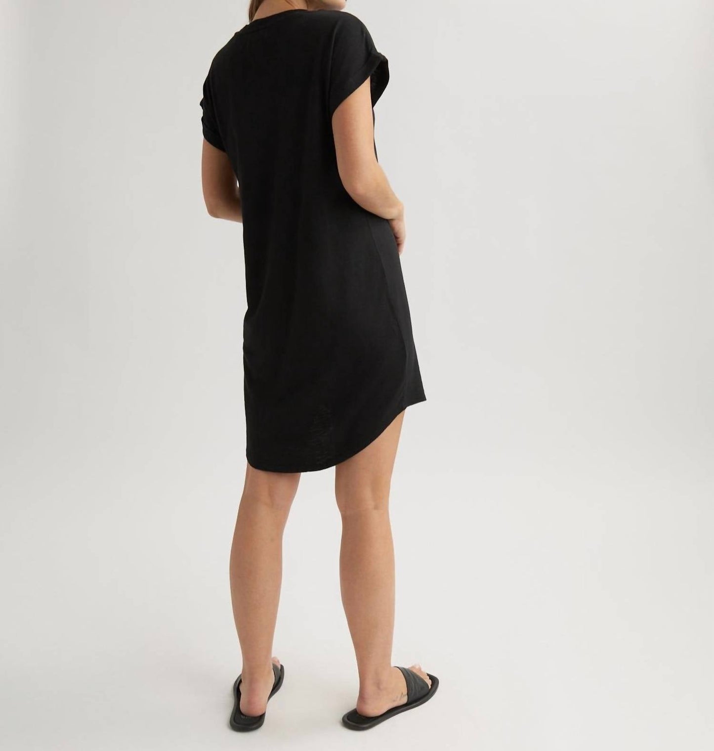 Bella Dahl - Women's Rolled Sleeve T Shirt Dress