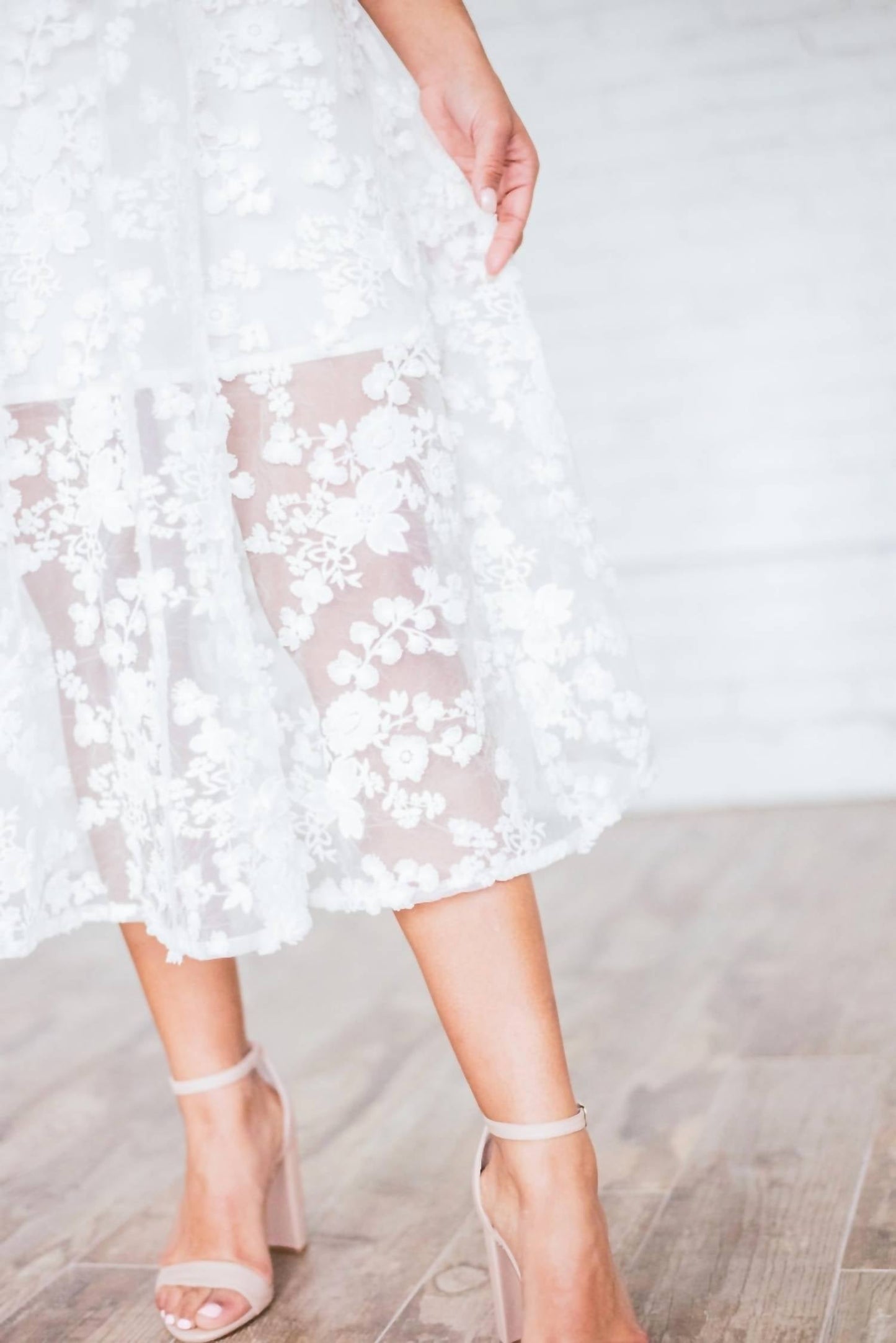Ariti Kaziris - Lace Peek-a-boo Dress