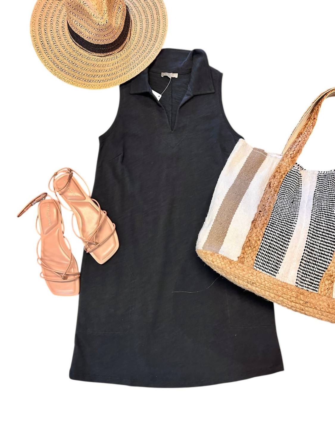Lilla P - Sleeveless Collared Dress