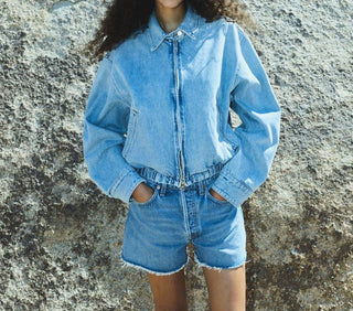 Agolde - Parker Long Loose Fit Vintage Short