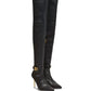 Balmain - Women's Raven 120mm Leather Over The Knee Stiletto Boots