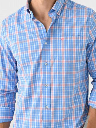 Southern Tide - Beckenham Plaid Intercoastal Long Sleeve Sport Shirt-