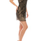 Aidan Mattox - Sleeveless Embellished Mesh Dress