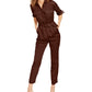 Inc Button-Front Jumpsuit