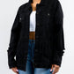 American Bazi - Distressed Denim Button-up Jacket