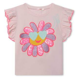 Billieblush - Flower Print Flouny Sleeve Tee