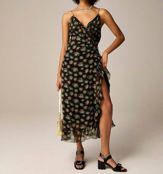 J.Crew - Flutter Wrap Dress In Sunburst Floral
