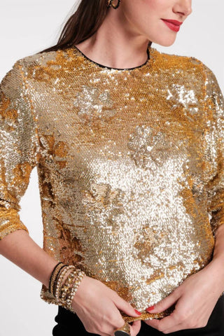 Frances Valentine - Taylor Sequin Top