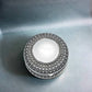 Creative Gifts International - Round Antique-Style Box with Beaded Detail - 4.5"