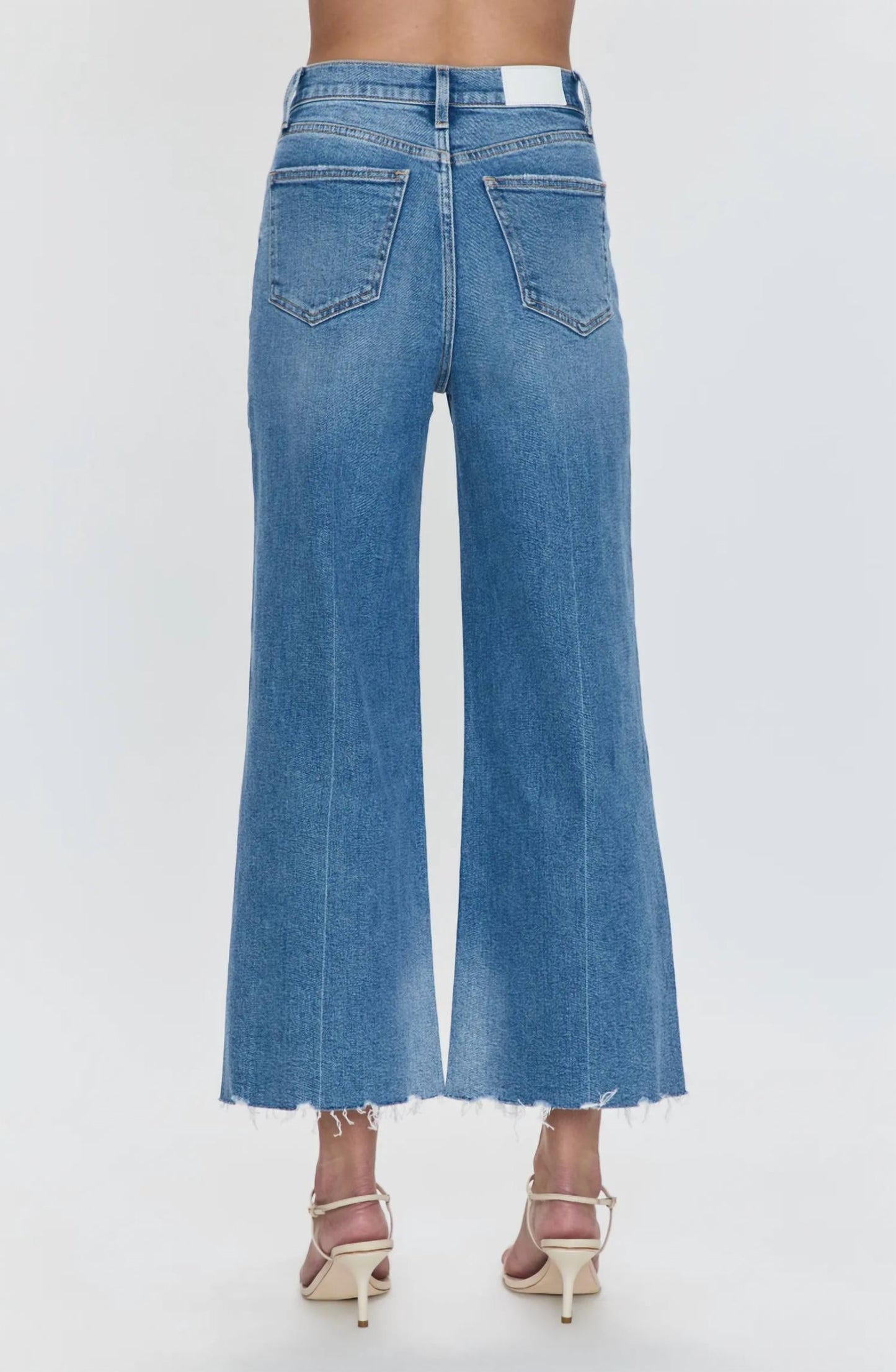 Pistola - Lana Crop High Rise Ultra Wide Leg Denim Jeans