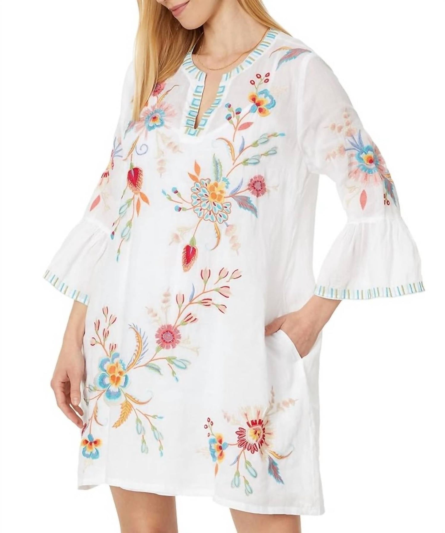 Johnny Was - Joele Ruffle Sleeve Dress