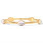 Julie Vos - Women's Ivy Stone Bangle - Medium