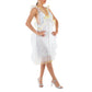 Burberry - Chantilly Lace And Ruffle Detail Silk Slip Dress