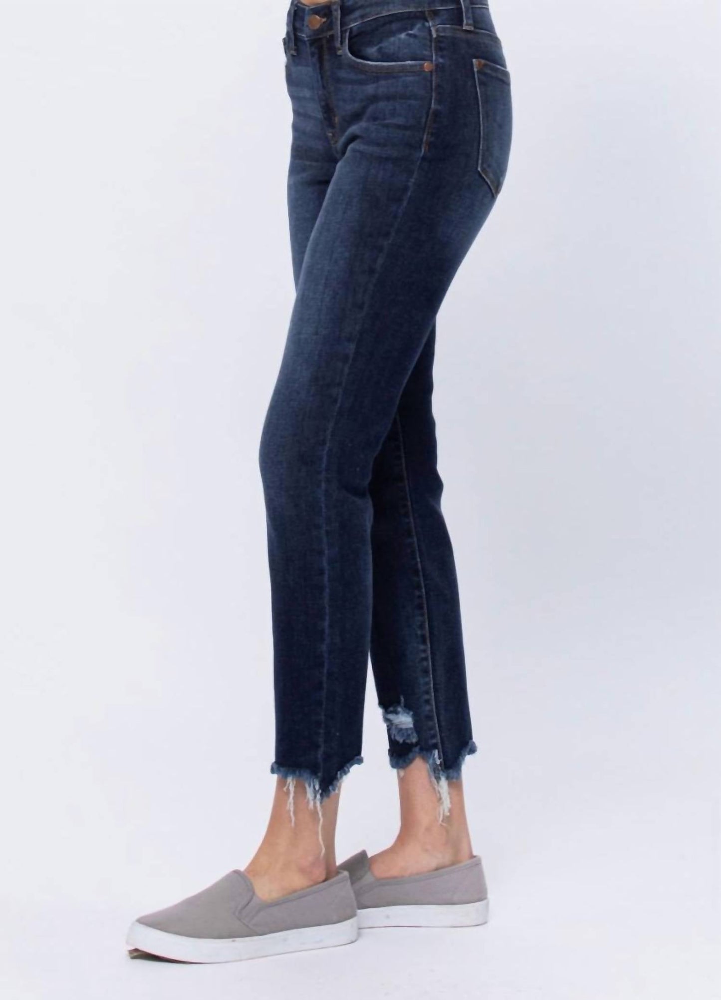 Judy Blue - Mid Rise Destroyed Slim Fit Jeans