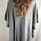 Calvin Klein - Women's Suede Hem Front Pocket Top