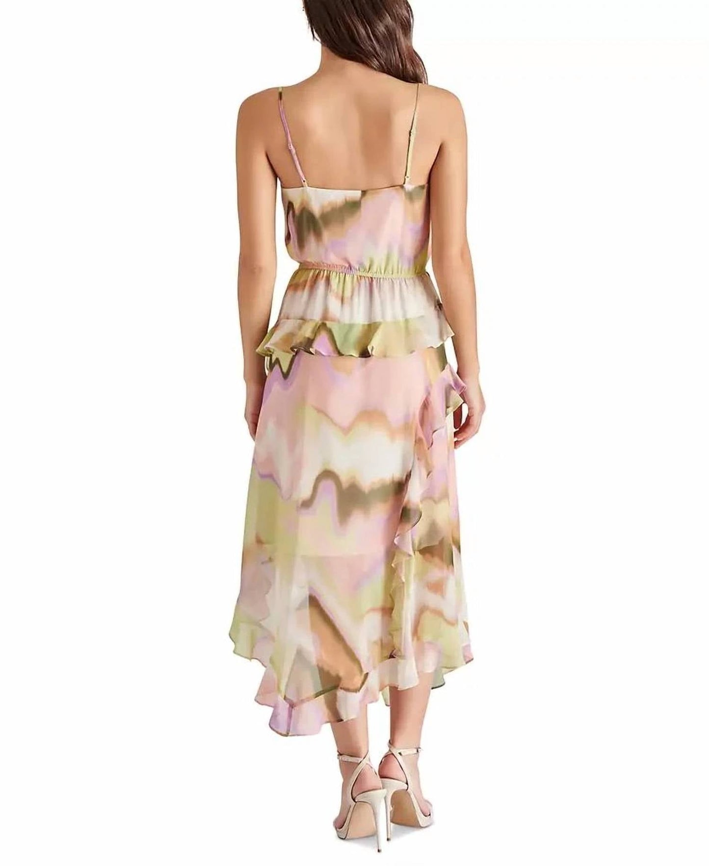 Steve Madden - Delphine Ruffled Asymmetric Dress