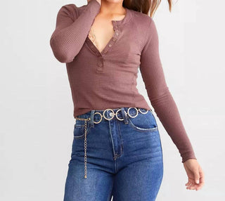 Free People - One Of The Girls Henley