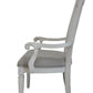 Katia Arm Chair (Set of 2) - Light Gray / White