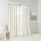 Twist Tab Lined Window Curtain Panel White 50x84