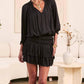 Current Air - Silk Pleated Mini Dress