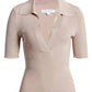 Good American - PLAITED RIB POLO