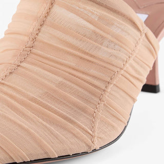 Jimmy Choo - Women's Lotta Ruched Tulle Mule