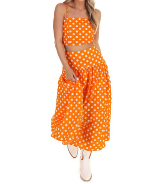Day + Moon - Polka Dot Maxi Skirt Set