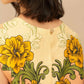 Farm Rio - Delicate Flower Arabesques Linen Crop Top
