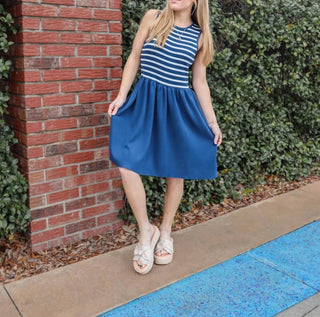 Wishlist - Harbor Striped Mini Dress