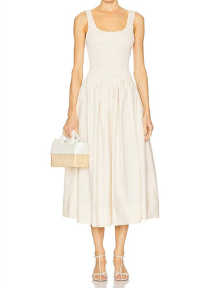 Pistola - Alessia Smocked Drop Waist Midi Dress