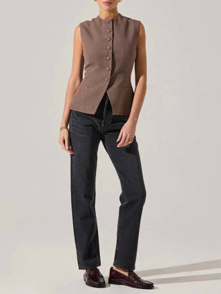 Astr - Gisselle High Neck Cutaway Vest