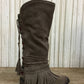 Naughty Monkey - Women's Zarape Fringe Boots