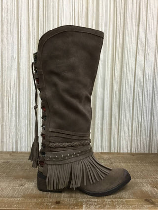 Naughty Monkey - Women's Zarape Fringe Boots