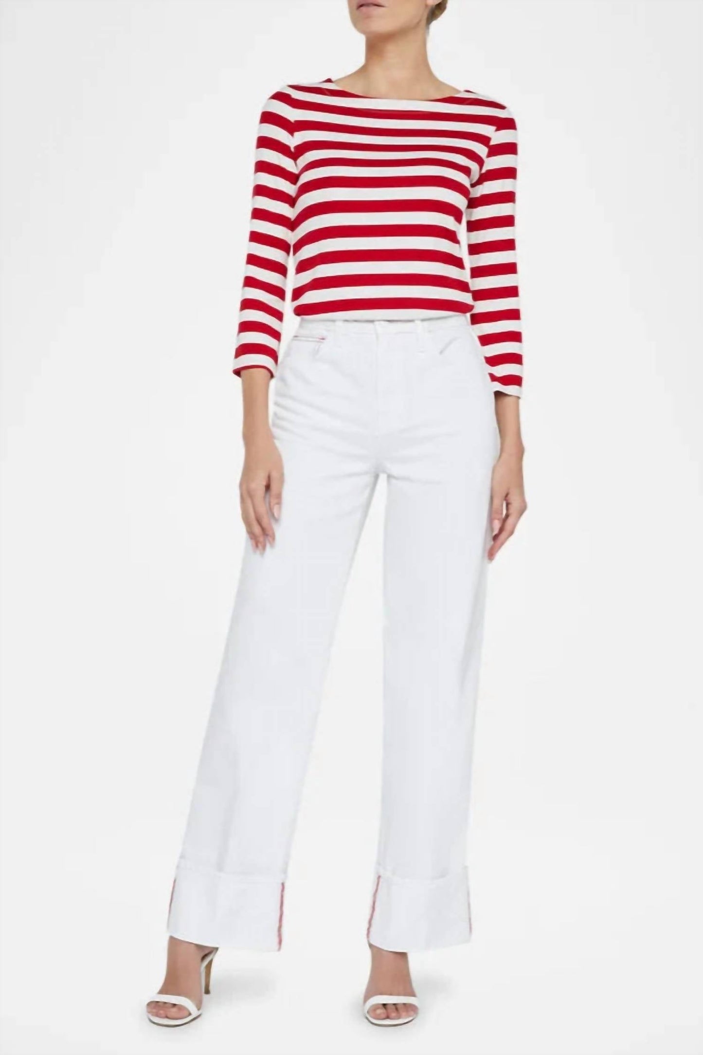 L'Agence - Cuffed Miley Wide Leg Jeans