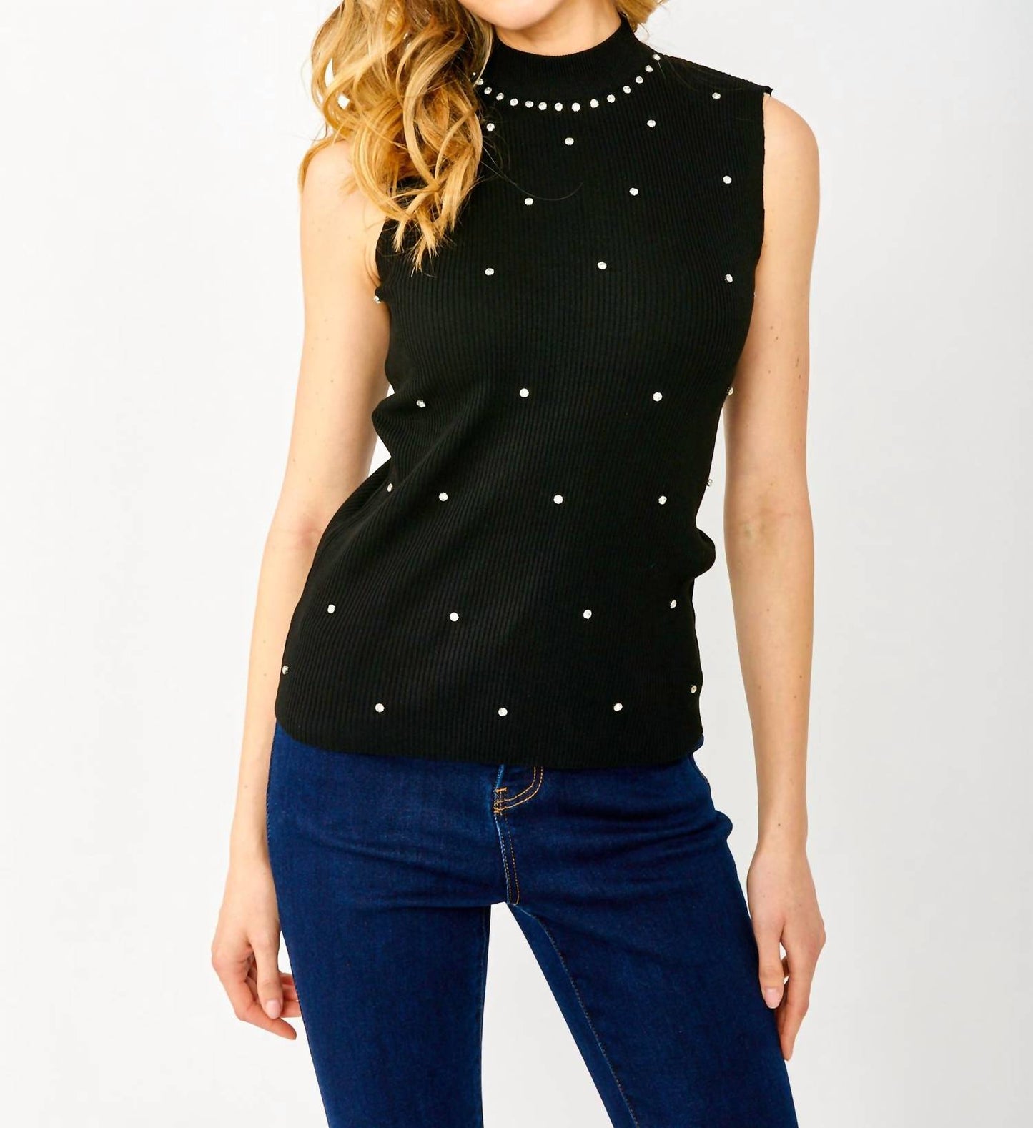 Frank Lyman - Mock Neck Knit Top