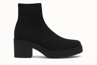 Everglades - Women's Stretch Sock Knit Boots With Platform Block Heel