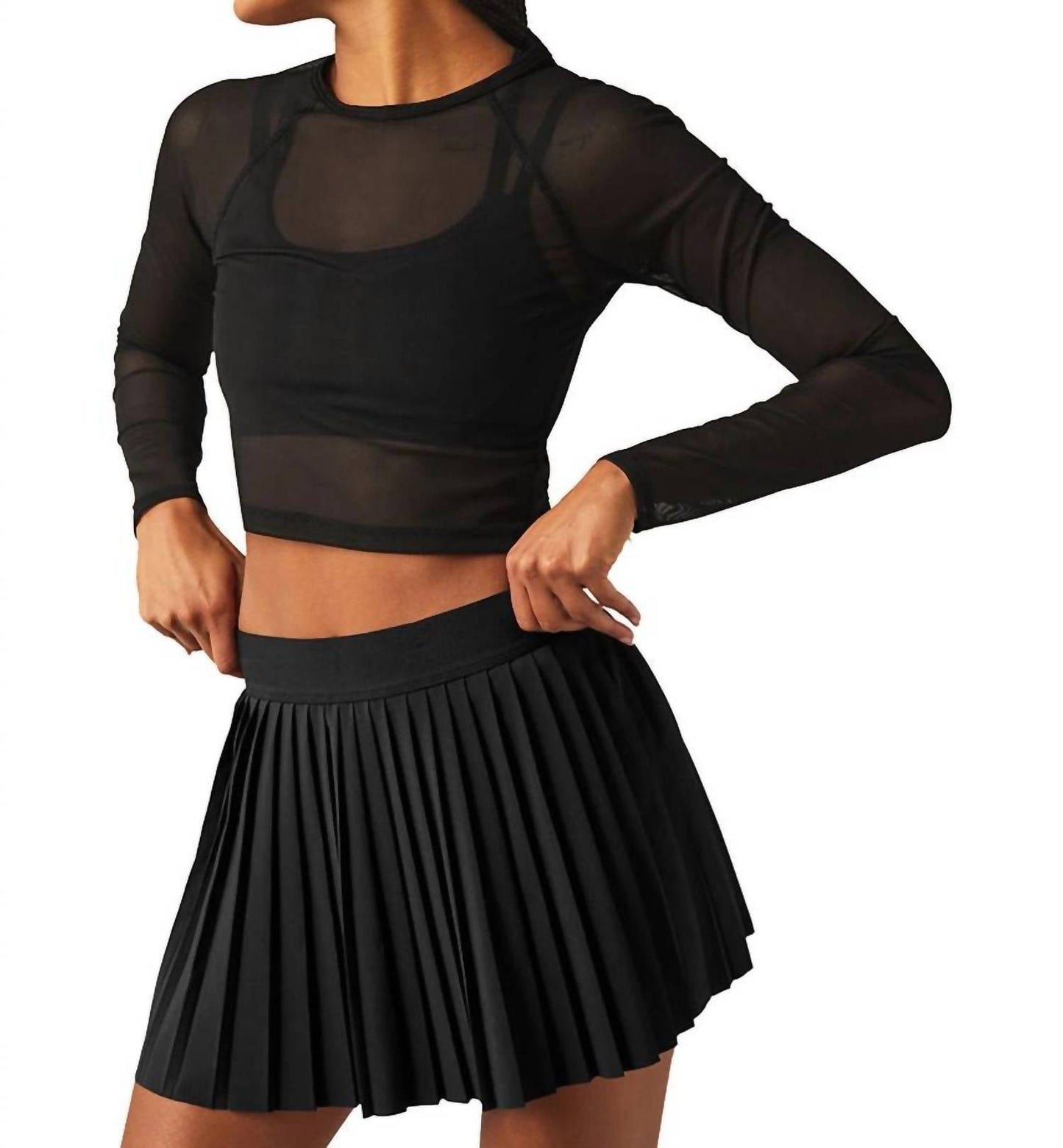 Beyond Yoga - Mesh Longsleeve Crop Top