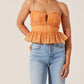 Astr - Ruched Spagetti Strap Top
