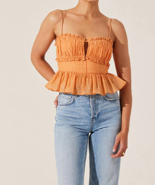 Astr - Ruched Spagetti Strap Top