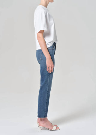 Agolde - Kye Mid Rise Straight Crop Jeans