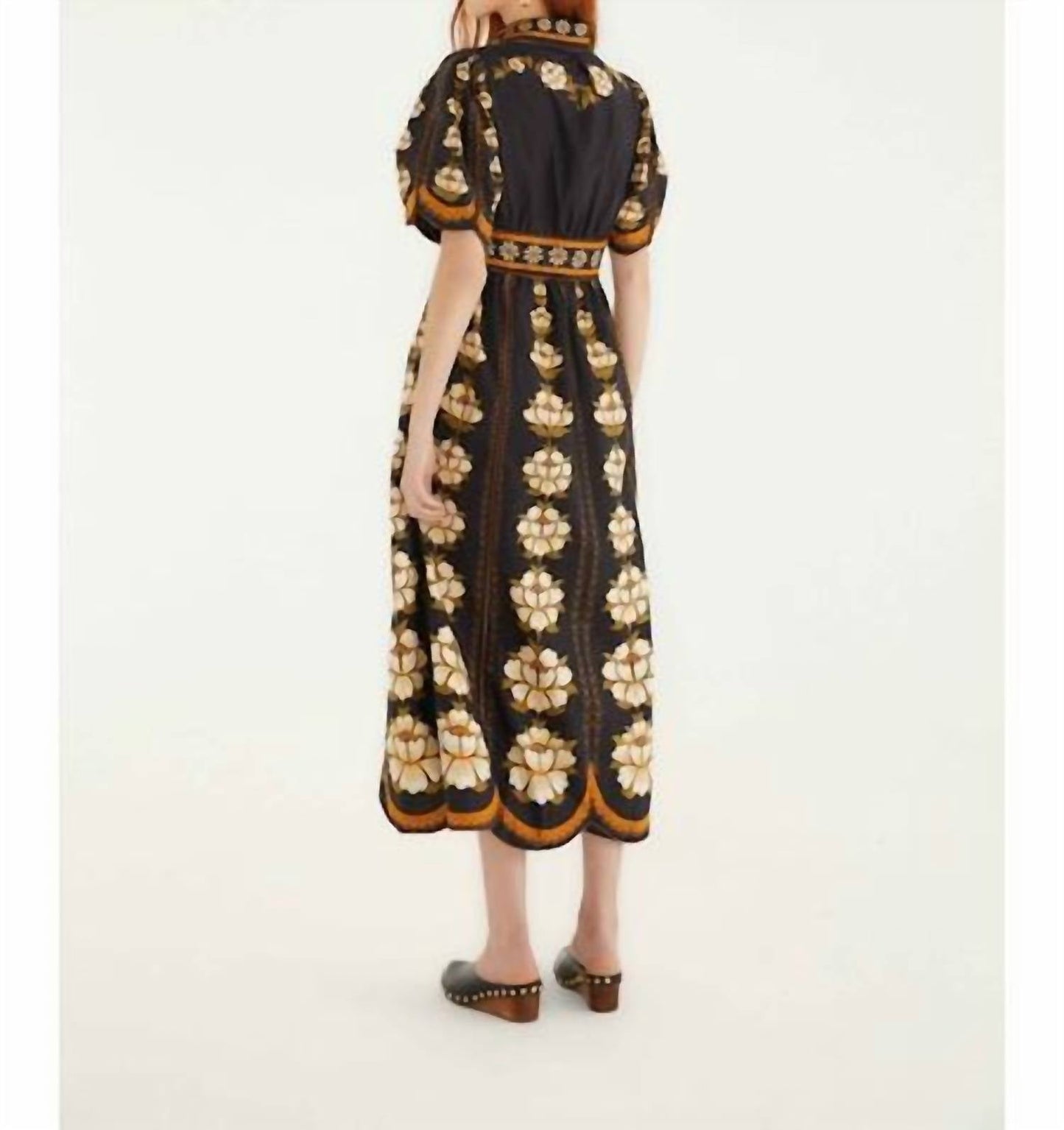Farm Rio - Bold Flowers Organic Cotton Midi Dress