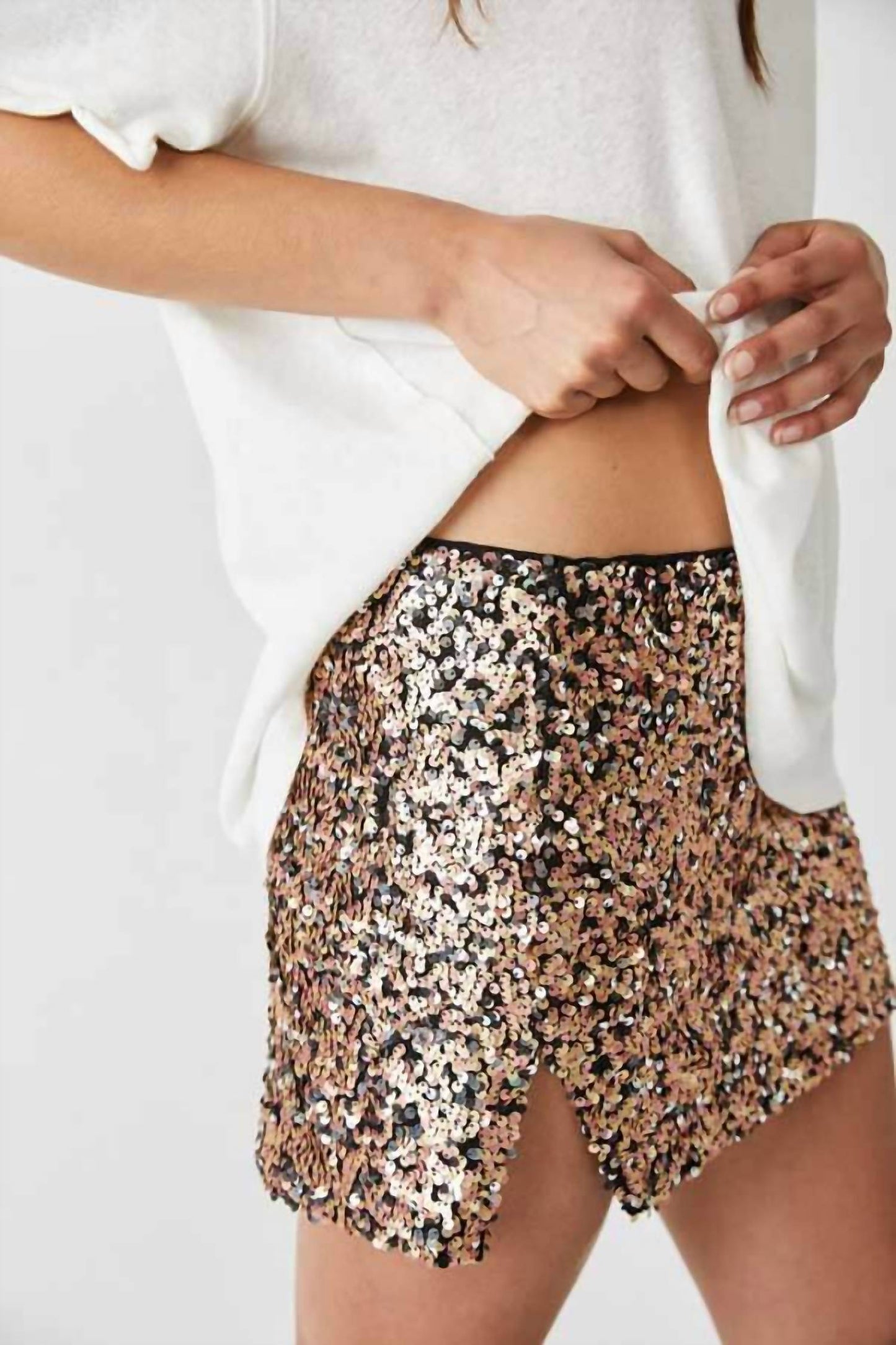 Free People - Annalise Sequin Mini Skirt