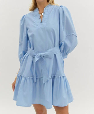 Entro - Scallop Trim Mini Dress