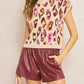 Entro - Cheetah Sleeveless Sweater
