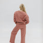 Tea N Rose - Happy Lounge Long Sleeve Top & Wide Leg Set