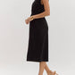 Entro - Sleeveless Zip Up Midi Dress